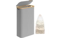 Songmics Wäschekorb Grau, 90 L