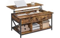 Vasagle Couchtisch Industrial, aufklappbar