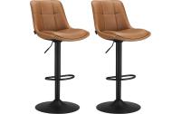 Vasagle Barhocker Braun, 2er Set