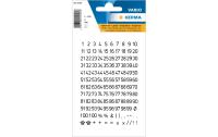 Herma Etiketten Zahlen transparent