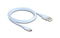 Delock USB-Kabel A-C, 1.0m, Silikon Kabel