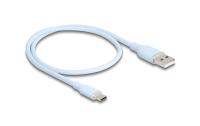 Delock USB-Kabel A-C, 0.5m, Silikon Kabel