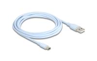 Delock USB-Kabel A-C, 2.5m, Silikon Kabel