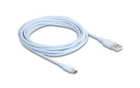 Delock USB-Kabel A-C, 4.0m, Silikon Kabel