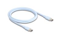 Delock USB-Kabel C-C, 1.0m, Silikon Kabel