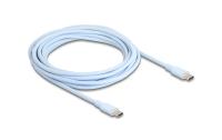 Delock USB-Kabel C-C, 4.0m, Silikon Kabel