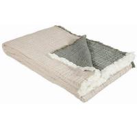 Eskimo Decke Nora 130x200 cm, Beige-Oliv