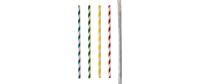 Papstar Trinkhalme Stripes Farbig assort.