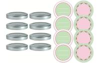 Dr. Oetker Marmeladendeckel Set Silber