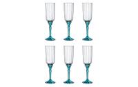 Rocco Bormioli Sektglas Florian blau