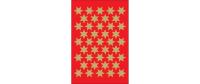Herma Weihnachtssticker Sterne gold Ø 14 mm