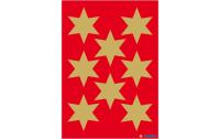Herma Weihnachtssticker Sterne gold Ø 33 mm