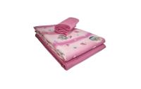 Stoff-Set Jersey Pferd rosa