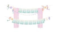 Partydeco Girlande Meerjungfrau