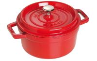 Staub Cocotte 24cm, rund, Kirsch-Rot,