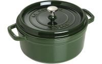 Staub Cocotte 24cm, rund, Basilikum-Grün