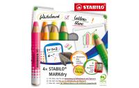 STABILO MARKdry Whiteboardmarker neon 4Etui