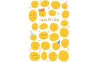 ABC Geburtstagskarte, Happy Smileys