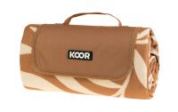 KOOR Picknickdecke Leaves braun