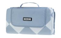 KOOR Picknickdecke Diamond blau