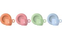 Bialetti Tassen Set grün,orange,blau, pink