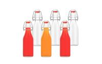 relaxdays Einmachflasche mit Bügelver.