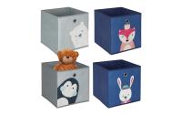 relaxdays Spielzeugbox Tiere