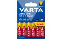 VARTA Longlife Max Power AA, 1.5V, 6Stk