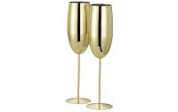 Oak&Steel Sektgläser Gold, 2er Set