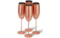 Oak&Steel Sektgläser Rosegold matt, 4er Set
