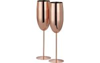 Oak&Steel Sektgläser Rosegold, 2er Set