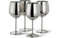 Oak&Steel Weingläser Silber, 4er Set