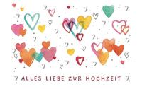 Cart Glückwunschkarte Hochzeit Herzen