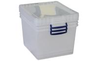 Really Useful Box 3x 33,5 Liter, klar