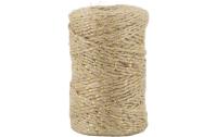 Chic Antique Juteband mit Golddraht creme