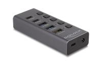 Delock USB-C Hub, 4+1 Port, schaltbar