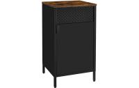 Songmics Kommode, Schwarz-Braun