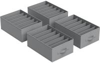 Songmics Aufbewahrungsboxen,4er Set, Grau