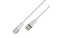 SLIM Patchkabel: U/FTP, 7.5m, weiss