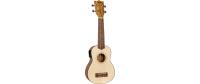 Flight Ukulele Soprano Spruce/Zebrano CEQ