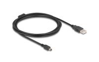 Delock USB2 Kabel A-MiniB, 2.0m, schwarz