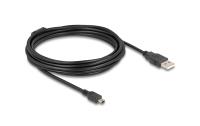Delock USB2 Kabel A-MiniB, 5.0m, schwarz