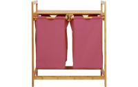 Lumaland Wäschekorb Bambus Rosa