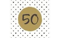 Paper+Design Servietten 50th Birthday