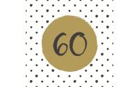 Paper+Design Servietten 60th Birthday