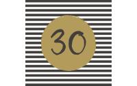 Paper+Design Servietten 30th Birthday