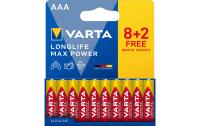 VARTA Longlife Max Power AAA, 1.5V, 10Stk