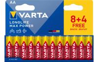 VARTA Longlife Max Power AA, 1.5V, 12Stk