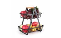 relaxdays Obst Etagere 2 Etagen