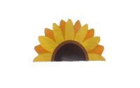 relaxdays Fussmatte Sonnenblume